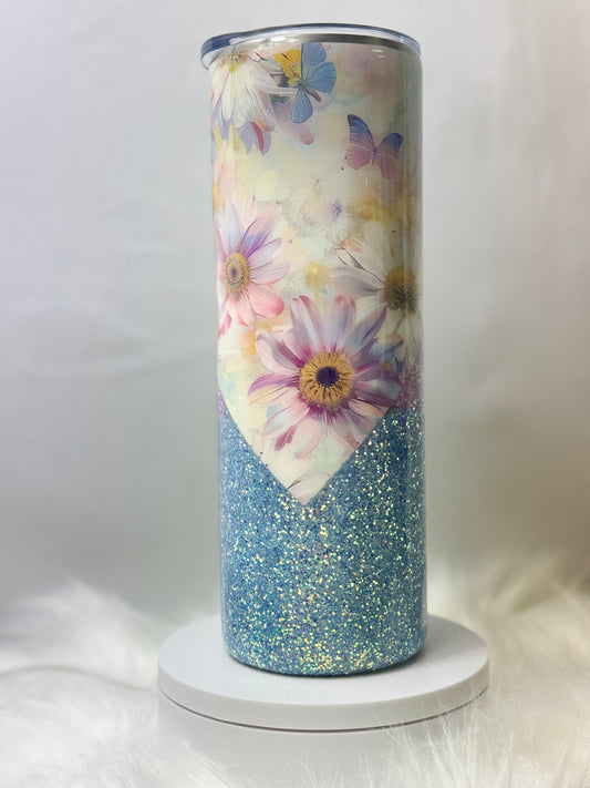 20 oz V-Split Pink/Blue