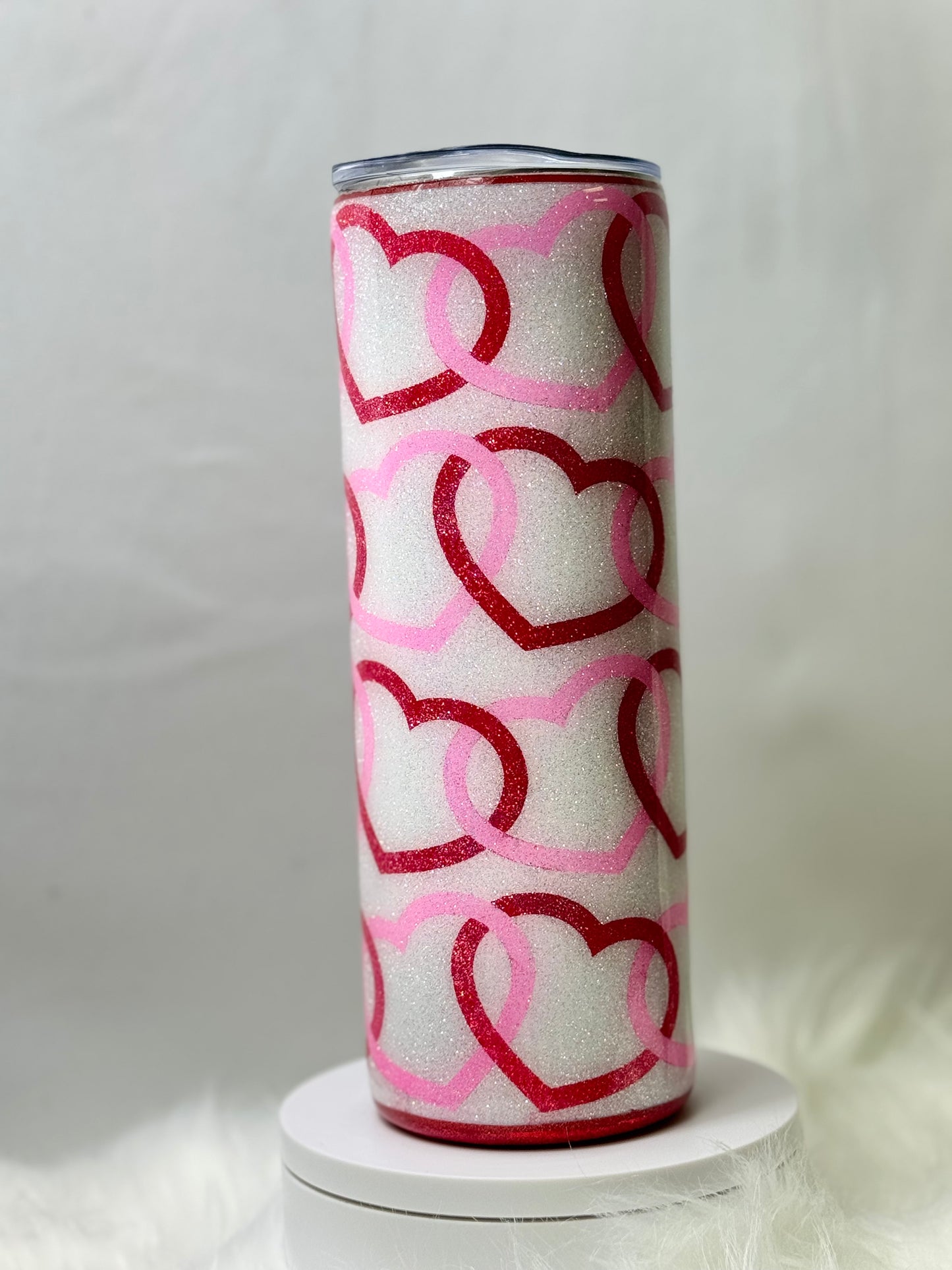 20 oz pink and red hearts