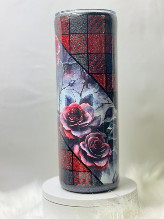20 oz Roses and Squares Tumbler