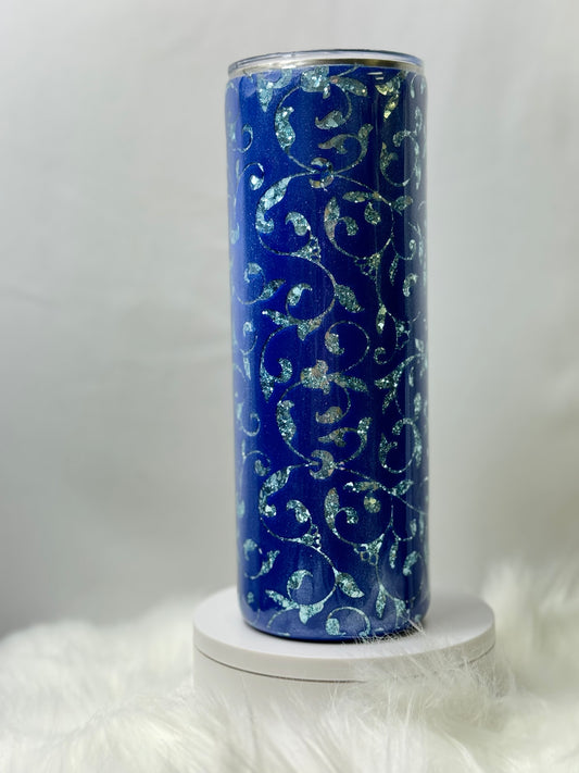 20 oz Blue Peekaboo