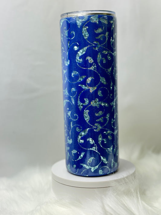 20 oz Blue Peekaboo