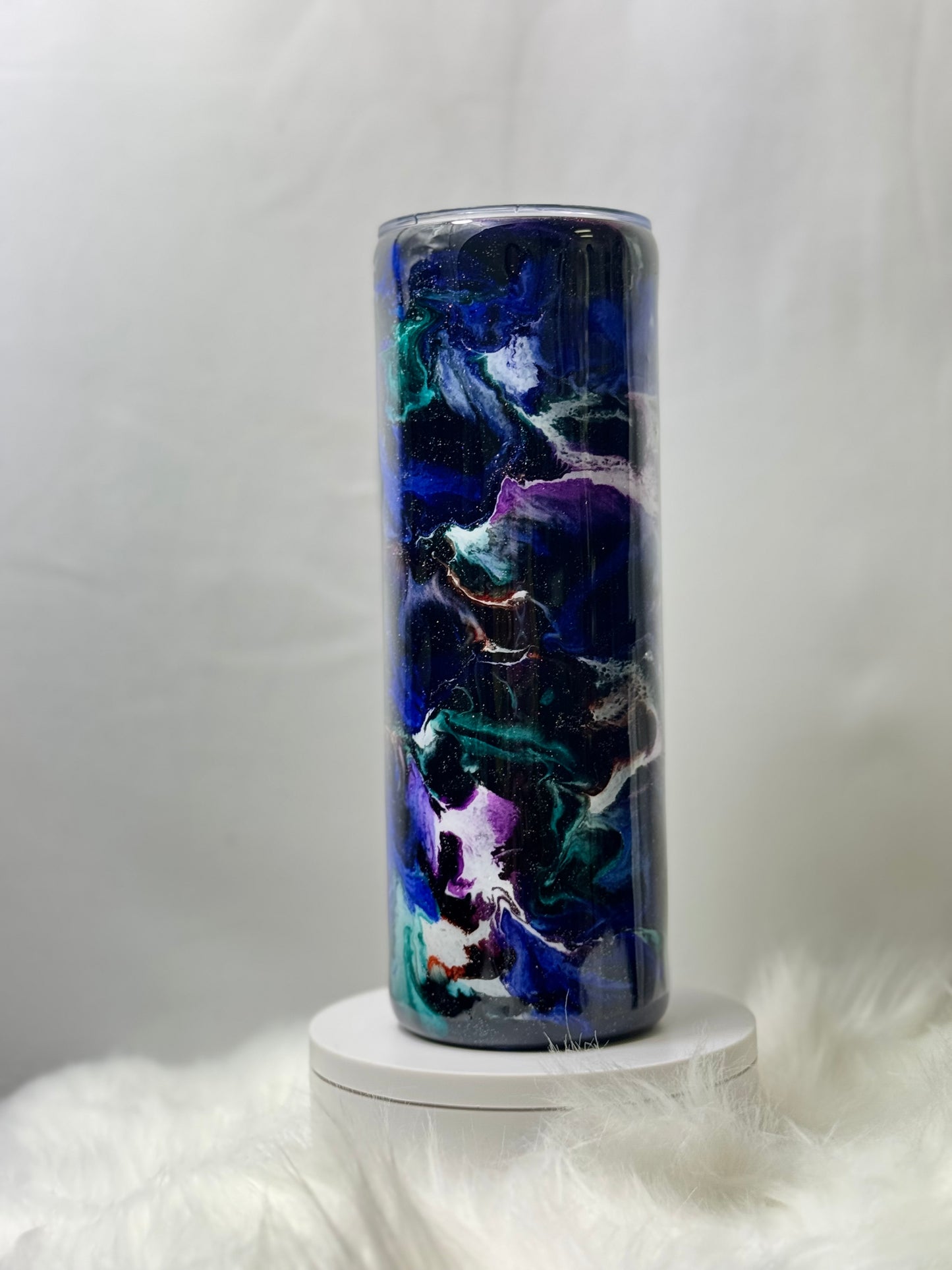 20 oz Blue Marble Tumbler