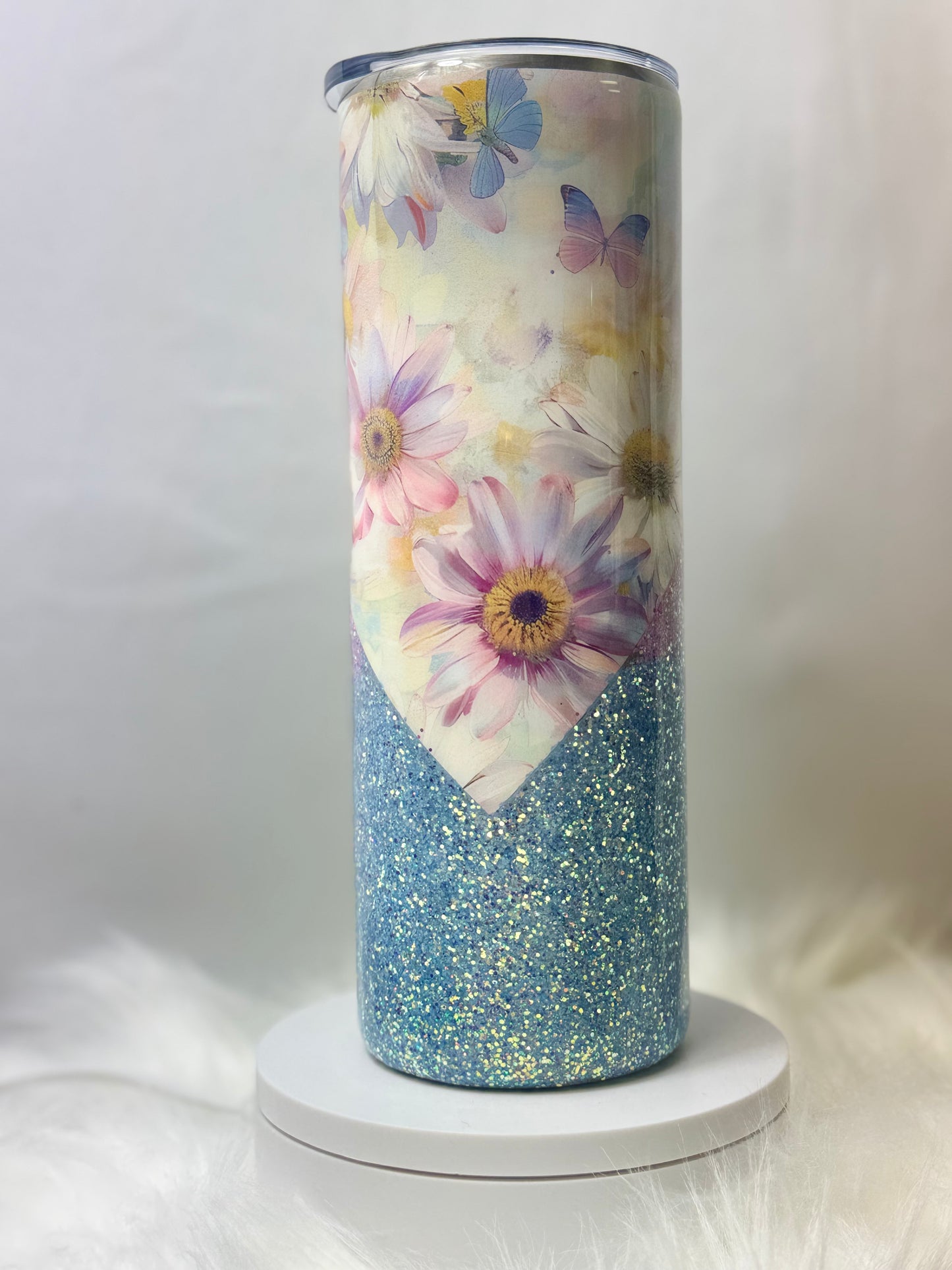 20 oz V-Split Pink/Blue